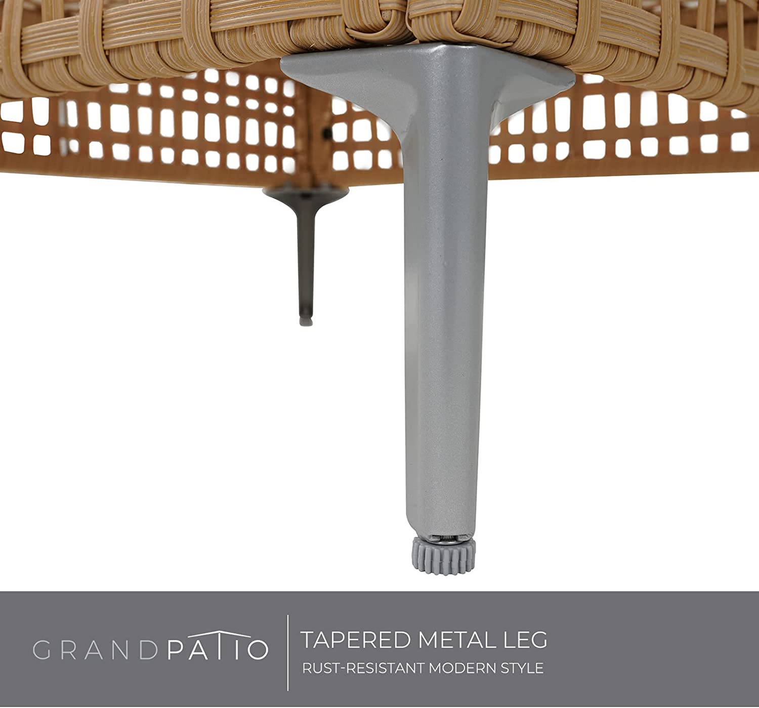 TAPERED METAL LEGS
